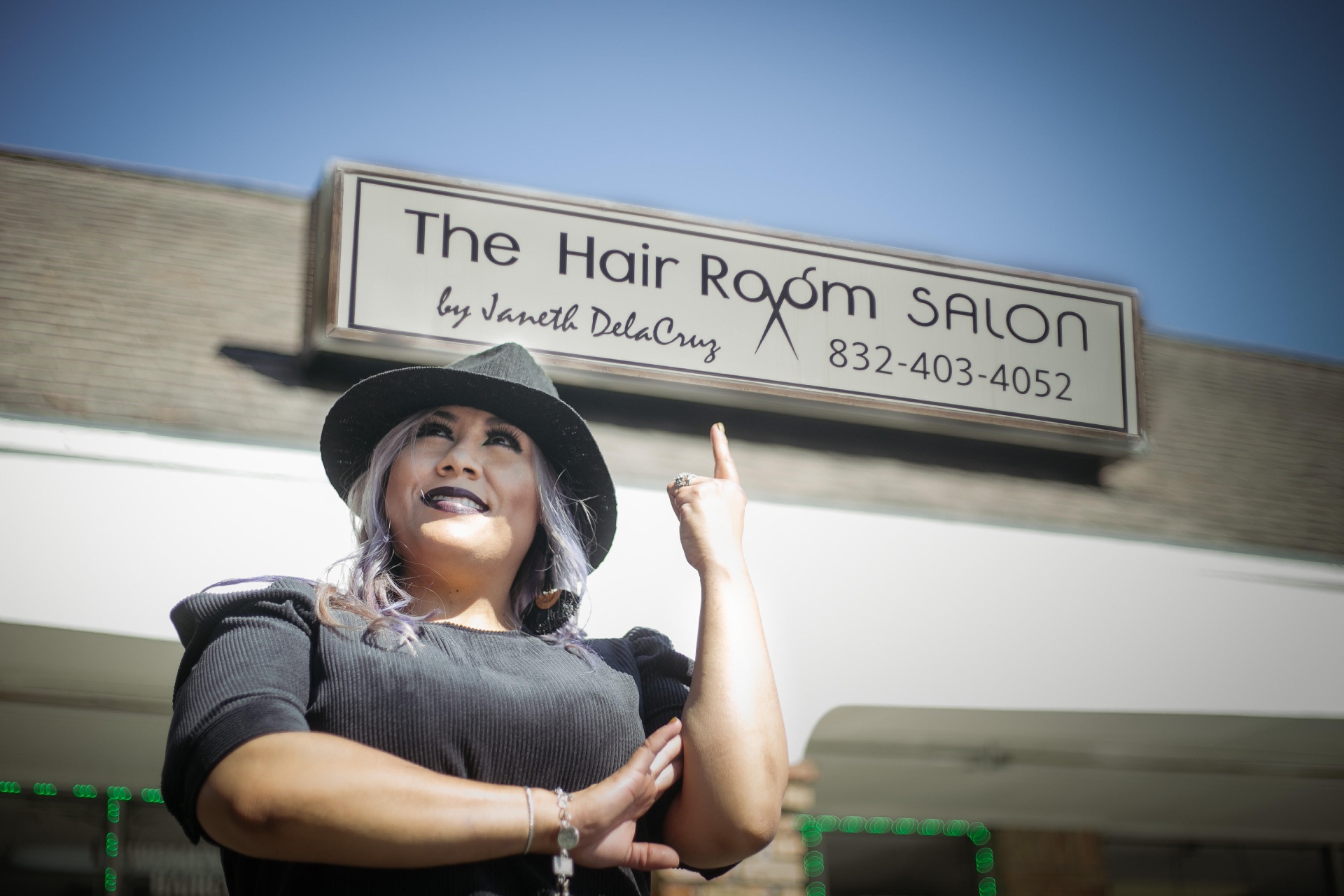 The Hair Room By Janeth hair salon storefront in Spring, Texas